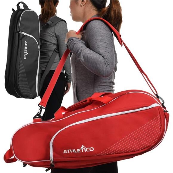 6 Racquet Tennis Bag | Padded to Protect Rackets & Lightweight | Professional - Picture 3 of 7